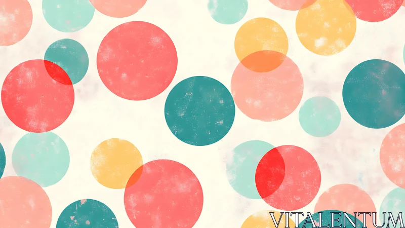 Overlapping translucent circles form a soft geometric field