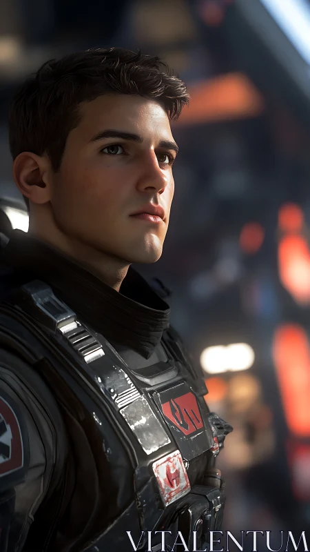 Starborn cadet watching distant wars ignite in silence.