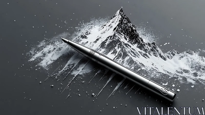 Steel summit scribbler carving avalanches of bright thought.