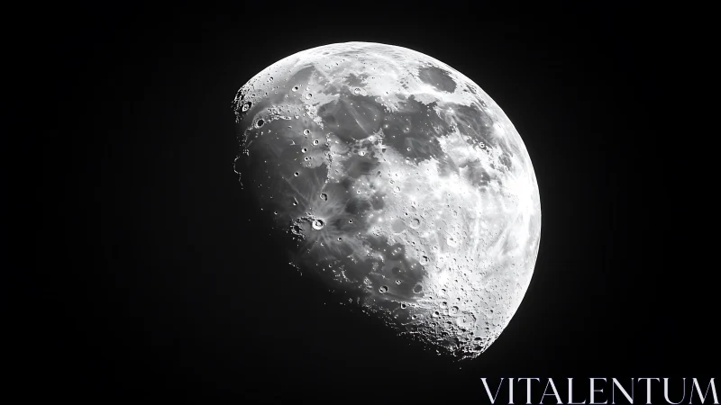 Moonlit crater details invite a quiet moment of wonder