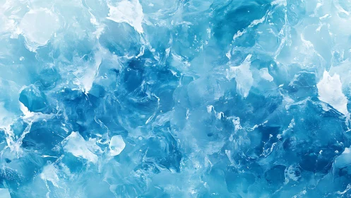 Abstract icy blue texture with swirling water and ice effects.