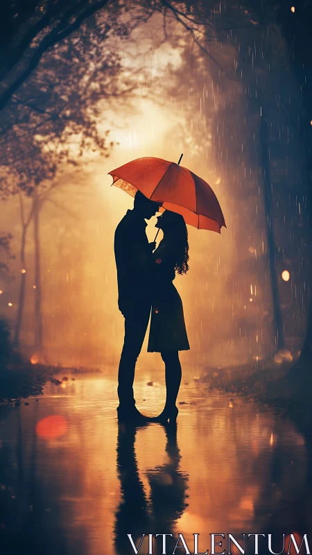 Two Hearts Under Crimson Shelter.