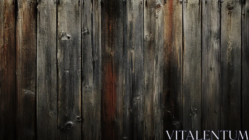 Weathered wooden planks form rustic vertical wall texture