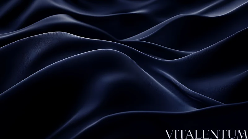 Midnight silk waves under soft directional studio light.