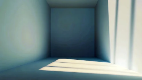 Sunlit empty room demonstrates hard-edged shadows and soft GI