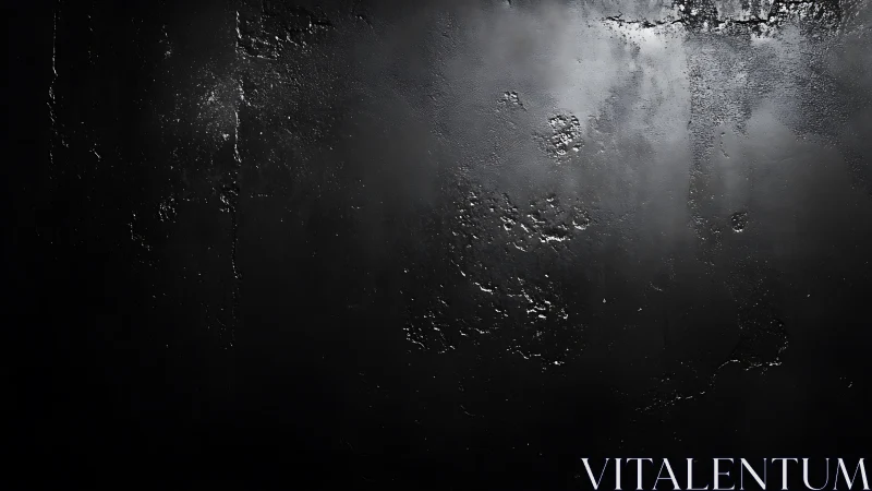 Textured black concrete wall with subtle reflective sheen.
