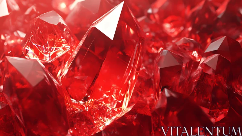 Crystalline crimson spires ignite a luminous ruby dreamscape.