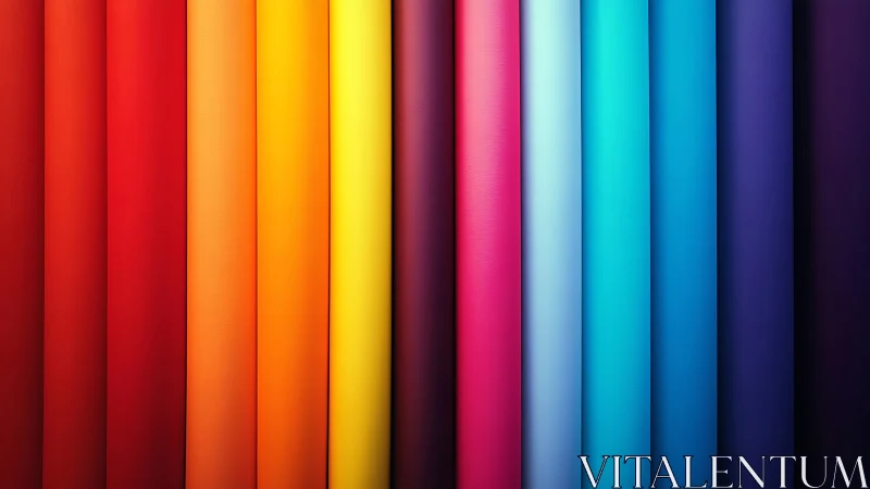 Radiant rainbow rolls of color invite bright, creative ideas