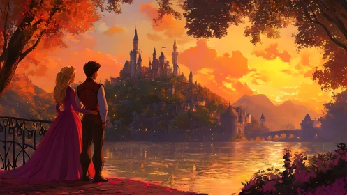 Romance Under a Golden Sky: Castle Dreams Come True.