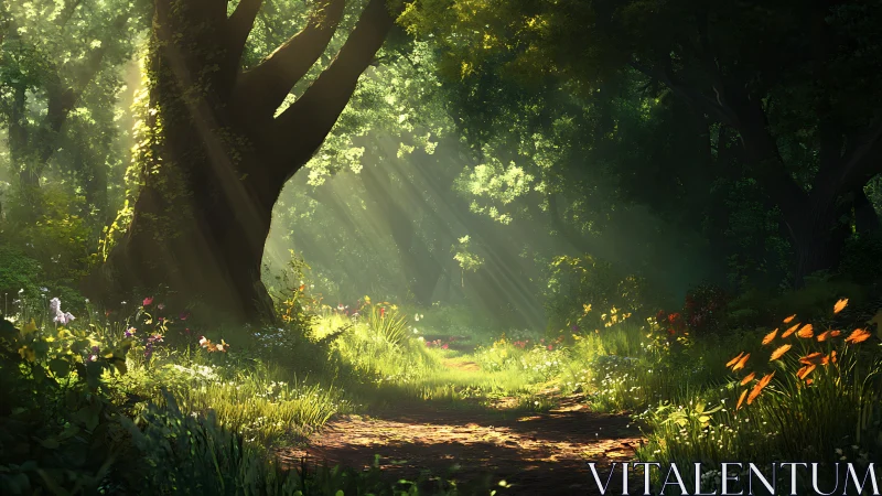 Cathedral Glades Where Sunlight Conducts an Emerald Symphony