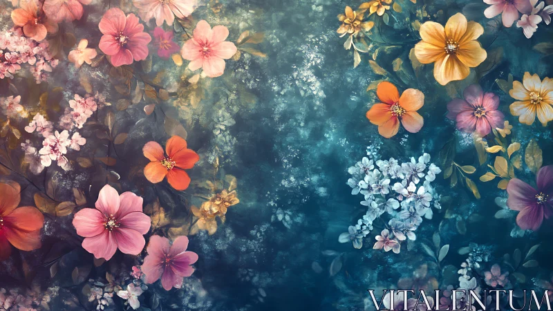 Garden Dreams: Where Petals Float in Twilight.