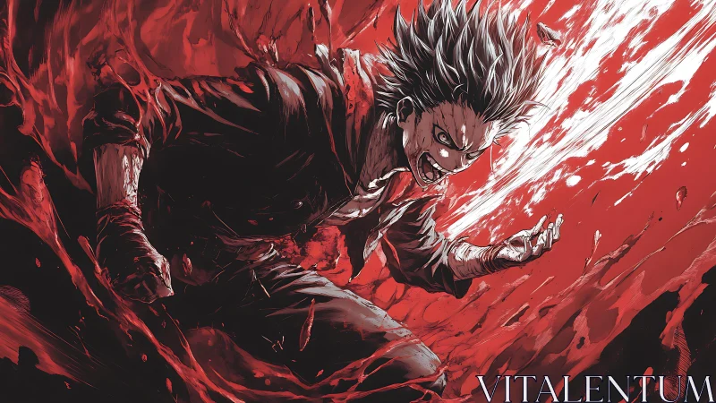 Raging antihero tears open a crimson storm of raw fury