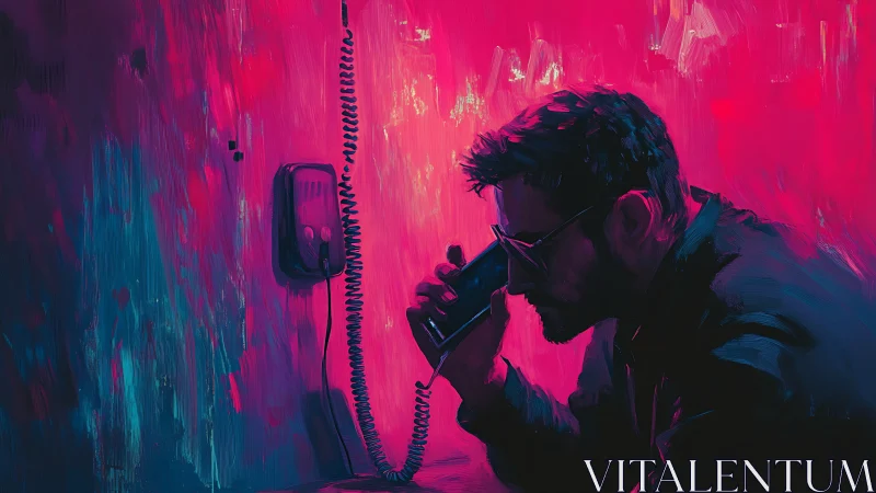 Midnight caller leans into neon whispers of an unseen world