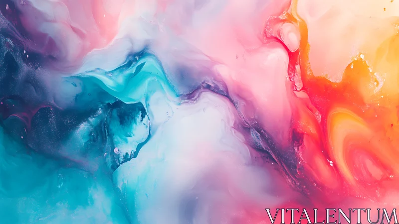 Chromatic fluid dynamics in pastel nebula-inspired color fields.