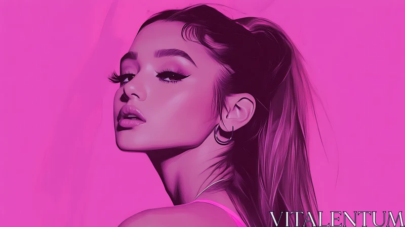 Velvet pink portrait of a confident, soft-glow dreamer.