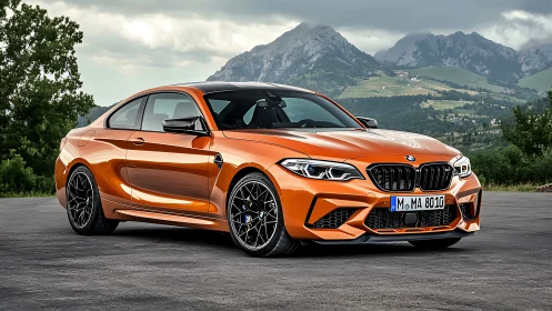 Sunburst coupe crouches low, ready to pounce on mountain roads