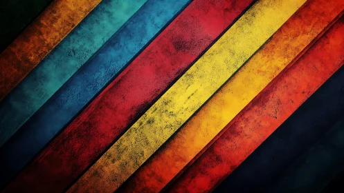 Diagonal Colorful Stripes Abstract Texture Digital Art.