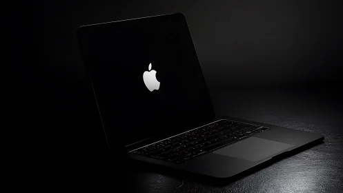 Midnight laptop glows like a quiet portal to bright worlds