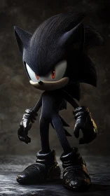 Shadowy speedster smirks under moody studio spotlight glow