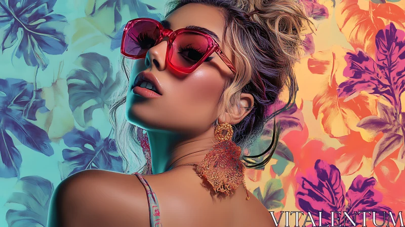 Bold summer glamour shines in vibrant tropical color dreams