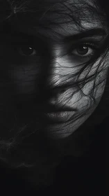 Softly lit portrait revealing quiet strength and mystery.