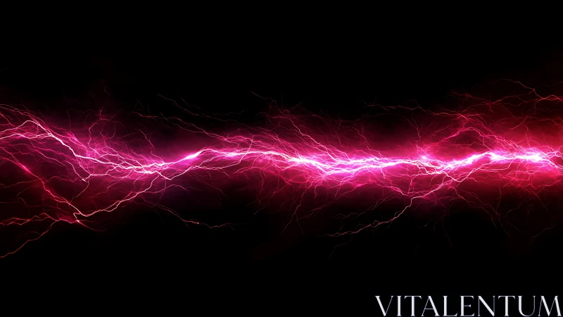 Electric magenta lightning slices the void with wild precision