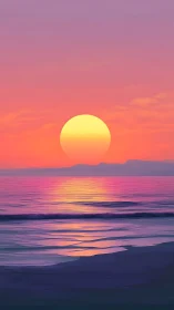 Neon hush over tideglass waves at pastel dream sunset.