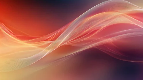 Silken lightwaves drift across a twilight gradient sky