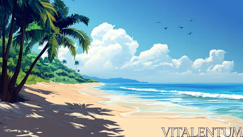 Tropical Paradise: Crystalline Waters Meet Emerald Shores.