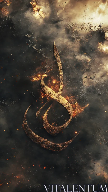 Inferno's Chalice: Phoenix Symbol Ablaze