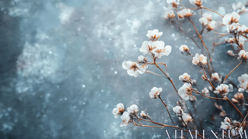 Bokeh-Rendered Frost Flowers with Chromatic Depth Separation