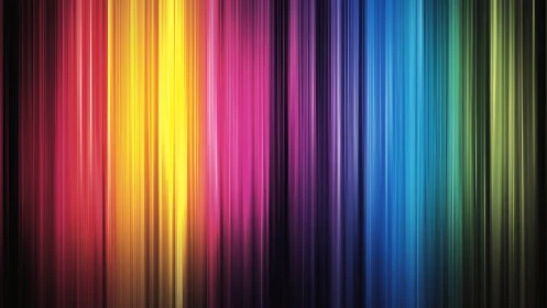 Vertical spectral light bands form a continuous multicolor gradient