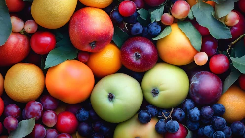 Fruit constellations tumble together in a glowing harvest