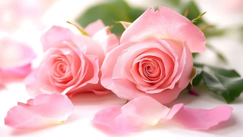 Coral Blossoms Swirl in Soft-Focus Romance