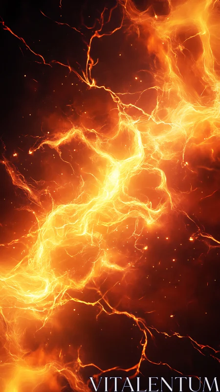 Incandescent Electrical Discharge Network with Dynamic Luminous Pathways.