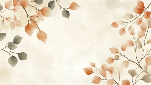 Soft autumn branches framing a dreamy watercolor hush.