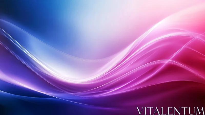 Iridescent light waves sweeping through neon gradient space.