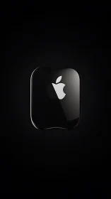 Sleek Apple Logo Glowing with Modern Elegance.