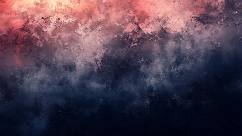 Abstract textured gradient wall art with pink and navy tones.