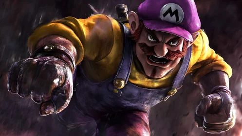 Power-charged purple-capped brawler rushes into the action