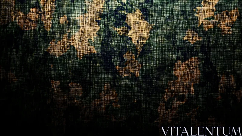 Textured grunge camouflage surface with gridwoven pixel noise