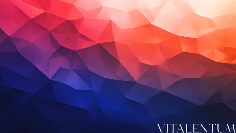 Prismatic dusk dunes of folded light in coral and indigo.