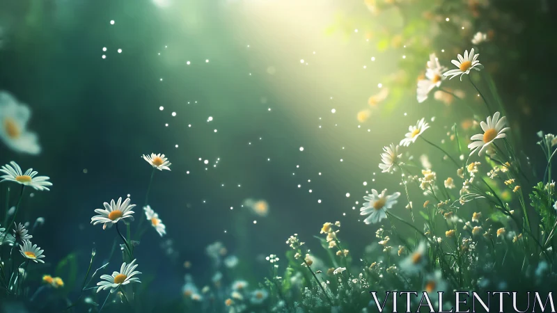 Daisies Dancing in Honeyed Sunbeams.