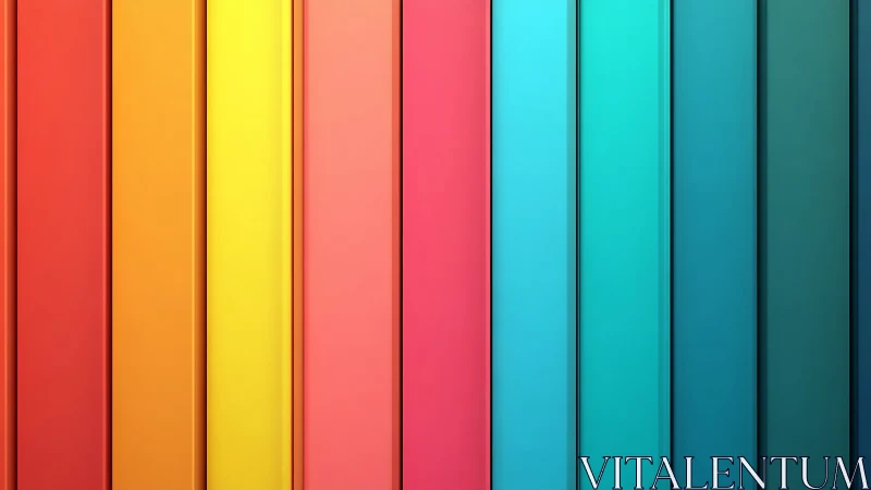 Chromatic vertical panels in smooth gradient alignment.