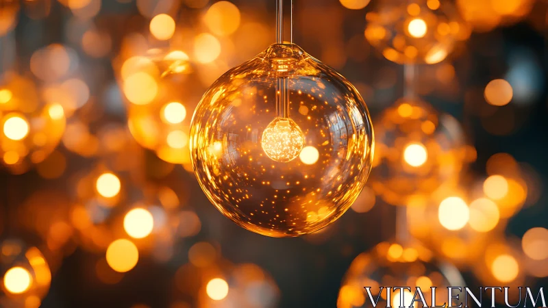 Constellation orbs glow in a warm cascade of amber light.