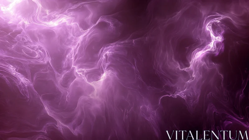 Purple nebula-like light swirls across dark abstract field