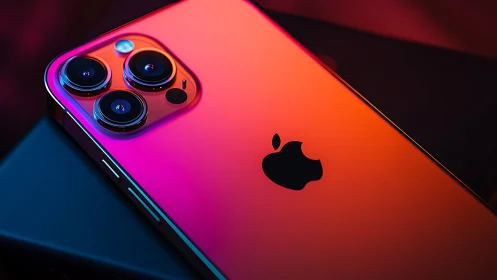 Premium iPhone 13 Pro with Neon Pink Color Gradient