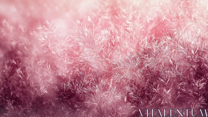 Soft pink whispers of feathered light drifting together.