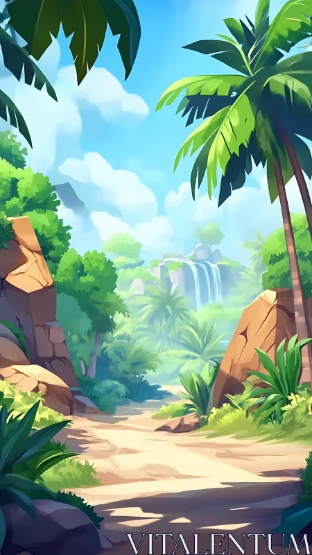 Tropical Paradise Awaits in This Lush Digital Escape.