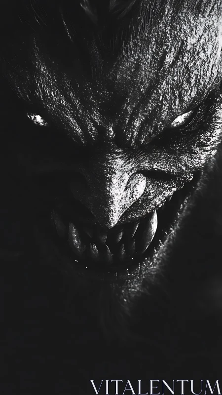 Moonlit Monster Grin, Where Shadows Learn To Breathe.